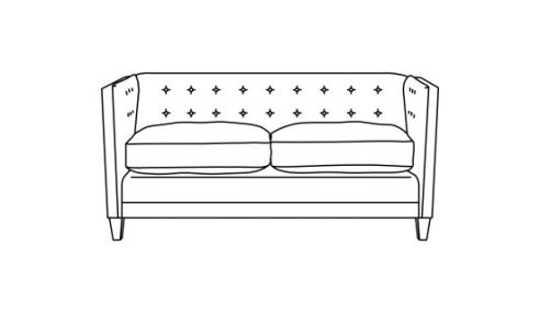 Lovell Fabric Sofa Bed 2.5 Seater