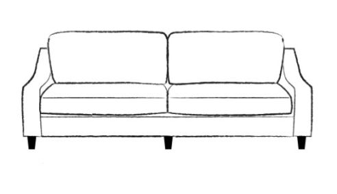 Hildred Fabric Sofa Bed 3.5 Seater