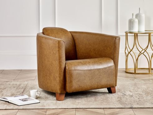 Est Leather Tub Chair